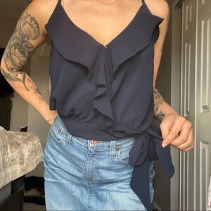 Navy Tie Blouse⚓️ 